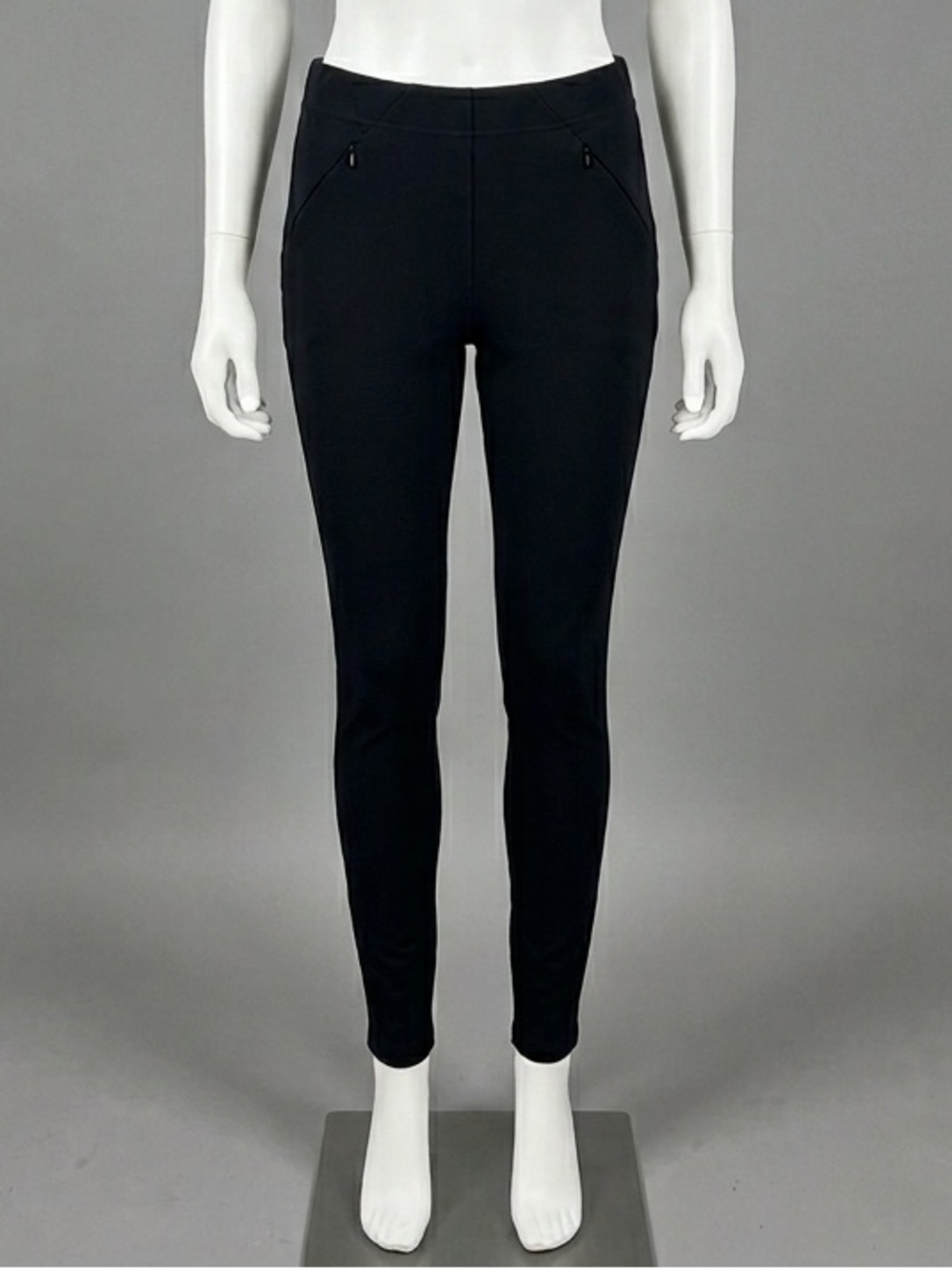 J. Jill Black Ponte Leggings Pull On Stretch Pants XS #workcasual#chiccomfort